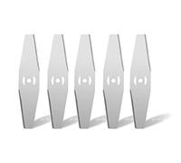 Cuchillas de Corte de Cuerda de Metal,5 Piezas cortadora de césped,Herramienta de reemplazo de cortadora de césped,Hoja de Sierra de Repuesto para Cortar Hierba Hoja de Sierra de Corte eléctrico