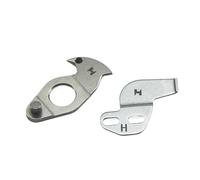 Cuchillas de corte de hilo SB7053-001 y SB7055-001 for máquina de tachuelas/patrones for Ka-nsai 430H - Juego de cuchillos móviles y estacionarios de titanio(7053-001-7055-001)