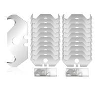Cuchillas de Gancho, Hojas de Cutter Trapezoidal, Cuchillas Cutter, 20PCS Hojas con Perforación Cuchillas de Recambio Hojas de Repuesto para Cúter Cuchillo Cortador