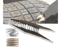 Cuchillas de grabado en forma de V/U, cuchillas para ranurar neumáticos (20 unidades),penetración rápida del material+control de profundidad de corte, conducción térmica/corte suave,W4