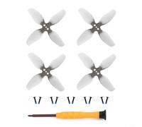 Cuchillas de hélice de repuesto ABS de bajo ruido para DJI NEO2, accesorios de cuadricóptero gris con estabilidad mejorada y diseño aerodinámico, fácil de instalar para un vuelo silencioso, 2 pares