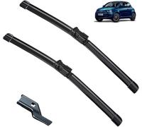 Cuchillas de Limpiaparabrisas Longitud para Fiat Nuova 500 BEV EV 500e 2020-2023. Ajuste Universal Todas las Estaciones