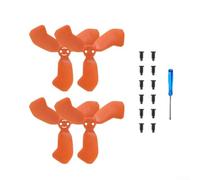 Cuchillas de paleta de hélice diseñadas para plataforma DJI NEO 2 que soportan el vuelo estable y la maniobra controlada (naranja)