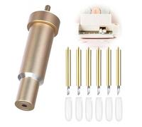 Cuchillas de punta fina de calidad superior, 6 piezas cuchillas de repuesto con carcasa de corte profundo compatible con Cricut Maker/Maker 3/Explore Air/Air 2/Air 3, cuchillas 30°45°60° para corte