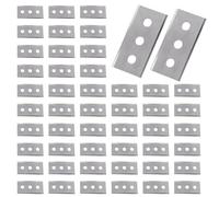 Cuchillas de Recambio para Rascavidrios, 43mm,48 Piezas Cuchillas raspadoras de Doble Cara, Cuchillas Rasqueta Vitrocerámica Inoxidabl, Cuchilla Vitroceramica Cuchillas de Repuesto, para limpia suelo
