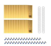 Cuchillas de repuesto compatibles con Mammotion para Luba, kit de cuchillas recubiertas de titanio, cortacésped robótico de repuesto de titanio robusto, con tornillos y arandelas