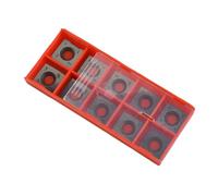 Cuchillas de repuesto de carburo para herramientas de torno de madera CNC y bricolaje, 10 piezas de insertos cuadrados de 15 mm x 15 mm x 2,5 mm con agujeros avellanados, color plateado