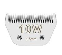 Cuchillas de repuesto desmontables de 10 W compatibles con A*dis Pet Clipper/Oster A5/W*AHL KM Series Dog Clipper, hoja desmontable de acero de alto carbono, longitud de corte de 1/16 pulgadas (1.5 mm