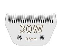 Cuchillas de repuesto desmontables de 30 W compatibles con A*dis Pet Clipper/Oster A5/W*AHL KM Series Dog Clipper, hoja desmontable de acero de alto carbono, longitud de corte de 1/50 pulgadas (0.5 mm