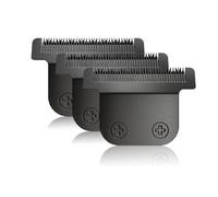 Cuchillas de repuesto desmontables de hoja en T negras compatibles con Wahl 9864/9864SS/9686/9818A/9854L/9876L/9854/WSS3L/SS2L recortadora de barba inalámbrica de iones de litio (3 unidades)