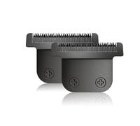 Cuchillas de repuesto desmontables de hoja en T negras compatibles con Wahl 9864/9864SS/9686/9818A/9854L/9876L/9854/WSS3L/SS2L recortadora de barba inalámbrica de iones de litio (2 unidades)