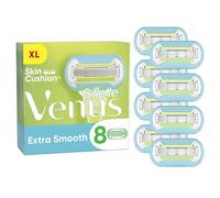 Cuchillas de repuesto para afeitadora Gillette Venus Extra Smooth para mujer, paquete de 8 unidades, 5 cuchillas para un afeitado extremadamente minucioso
