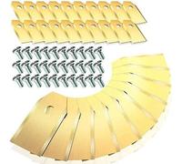 Cuchillas de repuesto para cortacésped robótico, paquete de 45, 3 g 0,75 mm, compatibles con cortacéspedes Yardforce y Gardena, acero durade