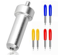 Cuchillas de repuesto para Cricut Joy/Xtra/Extra - 6 cuchillas de corte con soporte, cuchilla de corte fino (30°/45°/60°) para cartucho, vinilo, corcho y tela hasta 1,5 mm, accesorios y piezas de