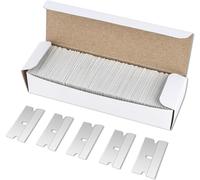 Cuchillas de repuesto para raspador de vitrocerámica, 100 unidades, cuchillas de metal para rascador de vitrocerámica, cuchillas de doble cara, cuchillas de repuesto para raspador de cristal, rascador
