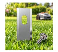 Cuchillas de Repuesto Robot Cortacésped para Eufy RoboVac LR50 2022-2025 | Cuchilla 36 × 18 × 0,9 mm, ranura oblonga 7 × 10,8 mm, tornillos de fijación, recambios, kits de 9/12/18 cuchillas