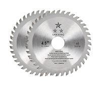 Cuchillas de sierra circular 115 x 22.2 mm, 40 dientes, disco de corte de madera de carburo, acabado de sierra para metal, piedra, disco de corte inalámbrico, sierra de disco de disco (2 unidades)