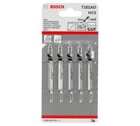 Cuchillas De Sierra De Vaivén Bosch T101AO Clean Para Madera (Paquete De 5)