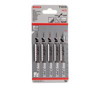 Cuchillas De Sierra De Vaivén Bosch T101D Clean Para Madera (Paquete De 5)