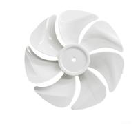 Cuchillas de ventilador de plástico de siete cuchillas para ventiladores de suelo circuladores de aire diseñadas para adaptarse a tipos de ventilador de escritorio y de pared de pie (blanco)