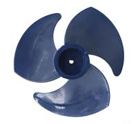 Cuchillas de ventilador diseñadas para ventiladores de piso turbo con enfoque en la optimización del flujo de aire y la compatibilidad mecánica (azul)
