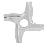 Cuchillas Maquina de Picar Carne, A-15 Cuchilla de Agujero Hexagonal Cuchilla para Picadora de Carne de Alimentos en Forma de Cruz para Amoladoras