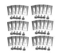 Cuchillas para cortacésped, compatible con HUSQVARNA, acero titanio | Juego de 18 o 30 cuchillas para corte de césped en cortacésped manual y eléctrico(30pcs SILVER)