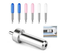Cuchillas para Cricut Joy con Soporte, Cuchillas de Repuesto para Cricut Joy Xtra, 6 Hojas de Corte Fino con Soporte, Kit de Cuchillas 30° 45° 60° para Manualidades, Vinilo, Papel y Proyectos de Corte