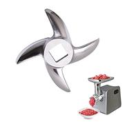 Cuchillas para Picadora, Cuchillas Maquina de Picar Carne, Cuchilla Picadora de Carne, Cuchilla para Picadora de Acero Inoxidable, Recambio de la Cuchilla Profesional para Carne en Forma de Cruz(12#)