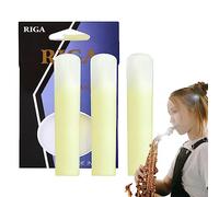 Cuchillas para saxofón alto, 3 unidades, dureza 1,5, 2,0, 2,5, tubo de saxofón alto, hojas multifuncionales para saxofón tenor y clarinete con marca grabada y punta de hoja más fina para Lambo