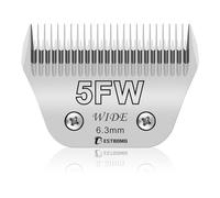 Cuchillas removibles de 5FW de ancho para el cuidado de mascotas,compatibles con cortadoras Heiniger/Moser Max45/Andis/Oster A5, longitud de corte de 1/4 de pulgada (6,3 mm) para animales más grandes