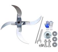 Cuchillas Trituradoras De Césped For Uso Doméstico, Juego De Cuchillas Ajustables De 25-26 Cm For Verduras Con 12 Orificios De Montaje, For Una Mayor Eficiencia De Corte De Césped Y Verduras(1pcs)