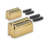 Cuchillas y láminas de repuesto para afeitadora compatibles con BaBylissPRO Double FXFS2 Metal (doradas, paquete de 2)
