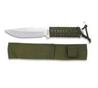 Cuchilleria Deportiva Albainox - 31780 - Cuchillo albainox encordado con Funda. Hoja: 11.5cm - Herramienta para Caza, Pesca, Camping, Outdoor, Supervivencia y Bushcraft