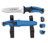 Cuchilleria Deportiva Albainox 32332. Cuchillo Submarinismo Octopus Azul. Mango ABS y Goma. Herramienta para Caza, Pesca, Camping, Outdoor, Supervivencia y Bushcraft