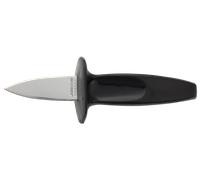 ARCOS Cuchillo Abre Ostras en Acero Inoxidable 60 Mm y Mango Ergonómico de Polipropileno. Cuchillo Abridor de Ostras. Gadget de Cocina Profesional. Color Negro