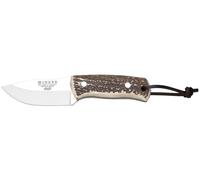 Cuchillo bushcraft joker 'erizo' cc75, con mango de asta de ciervo, ho