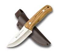 Cuchillo bushcraft joker 'gran erizo' co145, mango de madera de olivo,