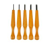 Cuchillo Cincel for Tallar Madera, Herramienta De Mano for Carpinteros Detallados Básicos, Gubias, Linograbado Triangular, 5 Uds