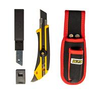 Cuchillo cortador OLFA L5 X-Design 5 hojas de repuesto mandril de acero Bolsa para cinturón