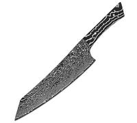 Cuchillo de acero de Damasco en blanco, cuchillo de chef de espiga completa, cuchillo for frutas, cuchillo for rebanar (1-8 piezas), hoja negra for bricolaje, hecho a mano, afilado y duradero.(WHITE)