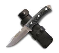 Cuchillo de bushcraft joker rak-3, mango micarta canvas, hoja de 11,5