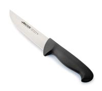 Arcos Cuchillo Carnicero Acero Inoxidable Nitrum y Hoja 160 mm. Cuchillo Cocina Profesional Cortar Carne, Pescado y Verduras. Mango ergonómico polioximetileno. Serie 2900. Color Negro.