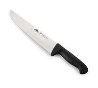 Arcos Cuchillo Carnicero Profesional - Hoja de Acero Inoxidable NITRUM 250 mm - Corte Preciso y Duradero - Mango Ergonómico Polipropileno Negro - Serie 2900