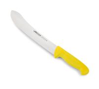 Arcos Serie 2900 - Cuchillo Carnicero - Hoja de Acero Inoxidable NITRUM de 250 mm - Mango inyectado en Polipropileno Color amarillo