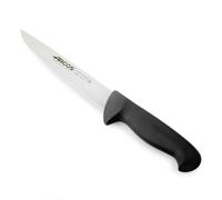 Arcos Cuchillo Carnicero con Hoja Acero Inoxidable Nitrum 180 mm. Cuchillo Cocina Profesional Cortar Carne, Pescado y Verduras. Mango ergonómico polioximetileno. Serie 2900. Color Negro.