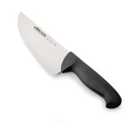 Arcos Serie 2900 - Cuchillo Carnicero Ancho - Hoja de Acero Inoxidable Nitrum de 170 mm - Mango inyectado en Polipropileno Color Negro