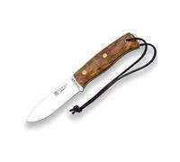 Cuchillo de caza deportivo joker 'ember f' co123-p, funda piel marrón