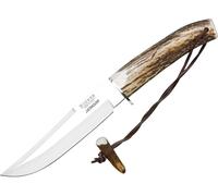 Cuchillo de caza joker cc73 'luchadera', mango de asta de ciervo, hoja