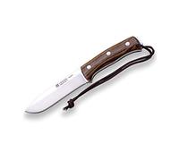 Cuchillo de caza Joker "Nomad" CN125-P, 12,7 cm de hoja, funda piel negra, mango nogal, incluye pedernal, Herramienta de pesca, caza, camping y senderismo